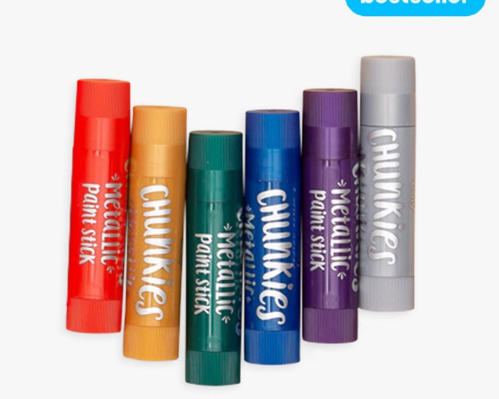 OOLY Chunkies Metallic Paint Sticks - set of 6 - hip-kid