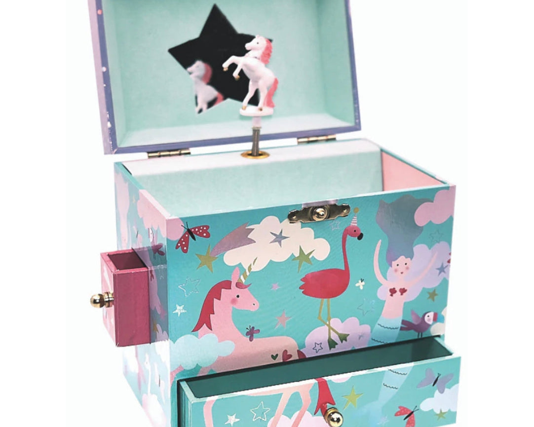 Floss & Rock Musical Jewelry Box with 3 Drawers - Fantasy - hip-kid