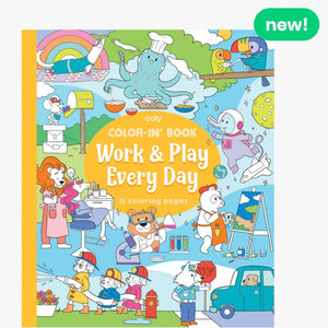 OOLY Color-in' Book: Work & Play - hip-kid