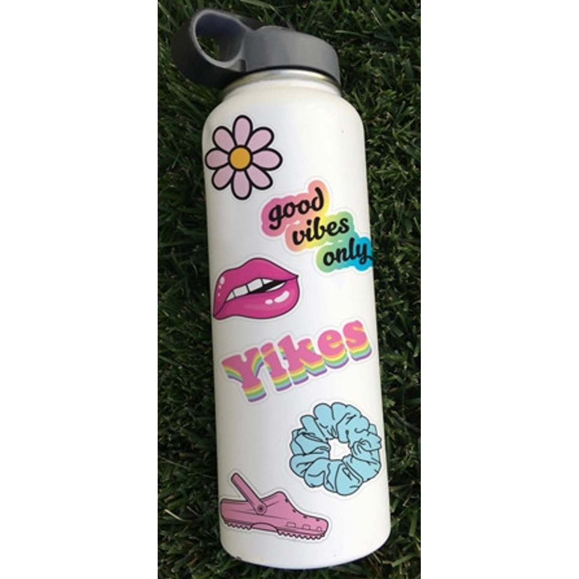 Cute hydro flask with stickers shops