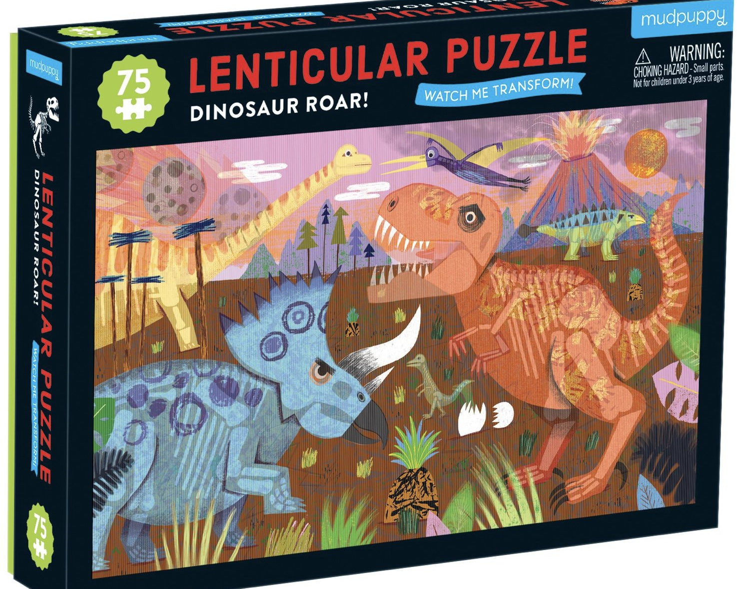 Mudpuppy Dinosaur Roar Lenticular Puzzle - hip-kid