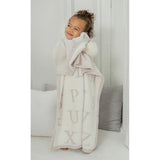 Barefoot Dreams Cozy Chic ABC Blanket (Stone/Cream) - hip-kid