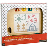 Petit Collage Doodle & Draw Elephant - Wooden Magic Drawing Board - hip-kid