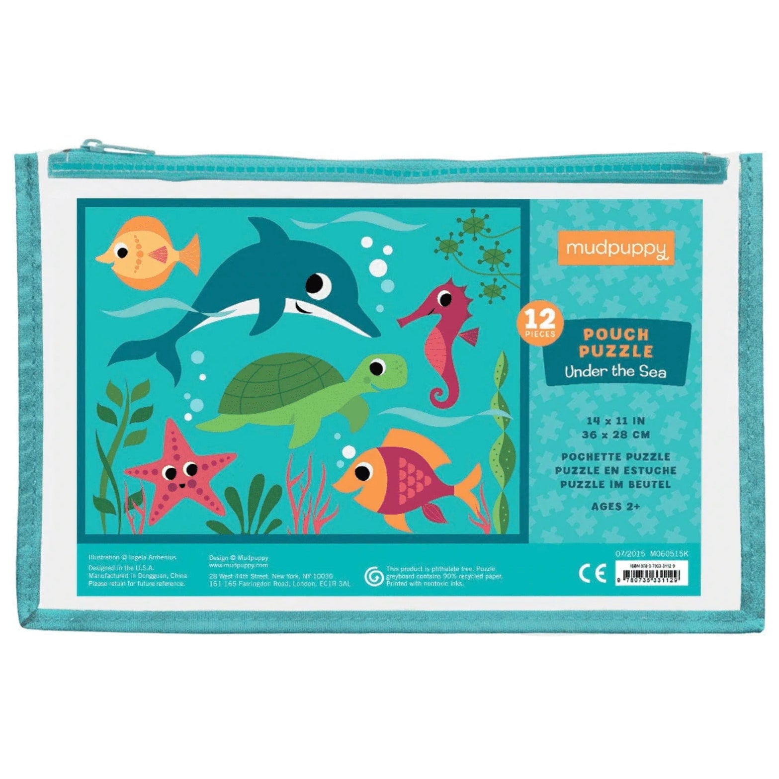 Mudpuppy 12 pc Pouch Puzzle - Under the Sea - hip-kid