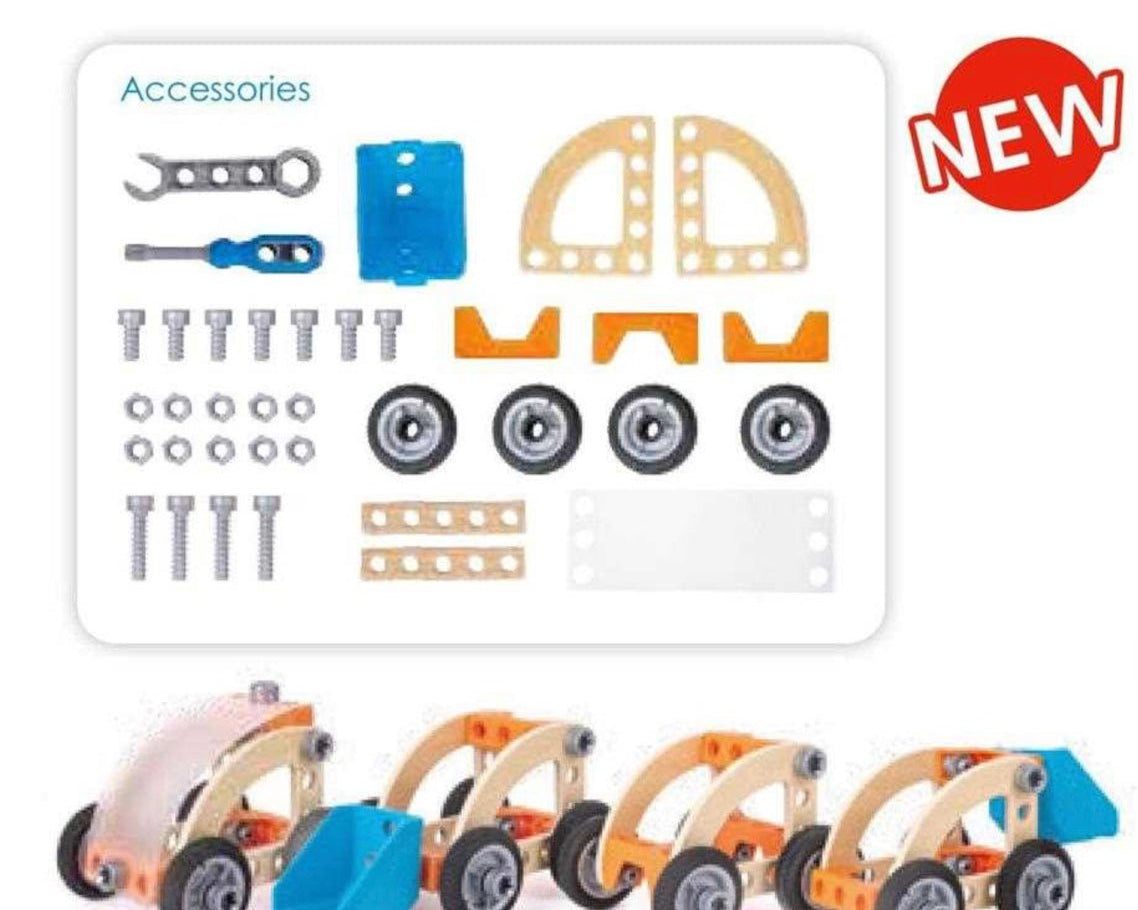 Hape Build & Drive Car Set - hip-kid