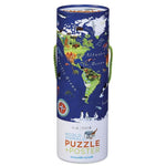 Crocodile Creek World Animals 200 Piece Puzzle & Poster - hip-kid