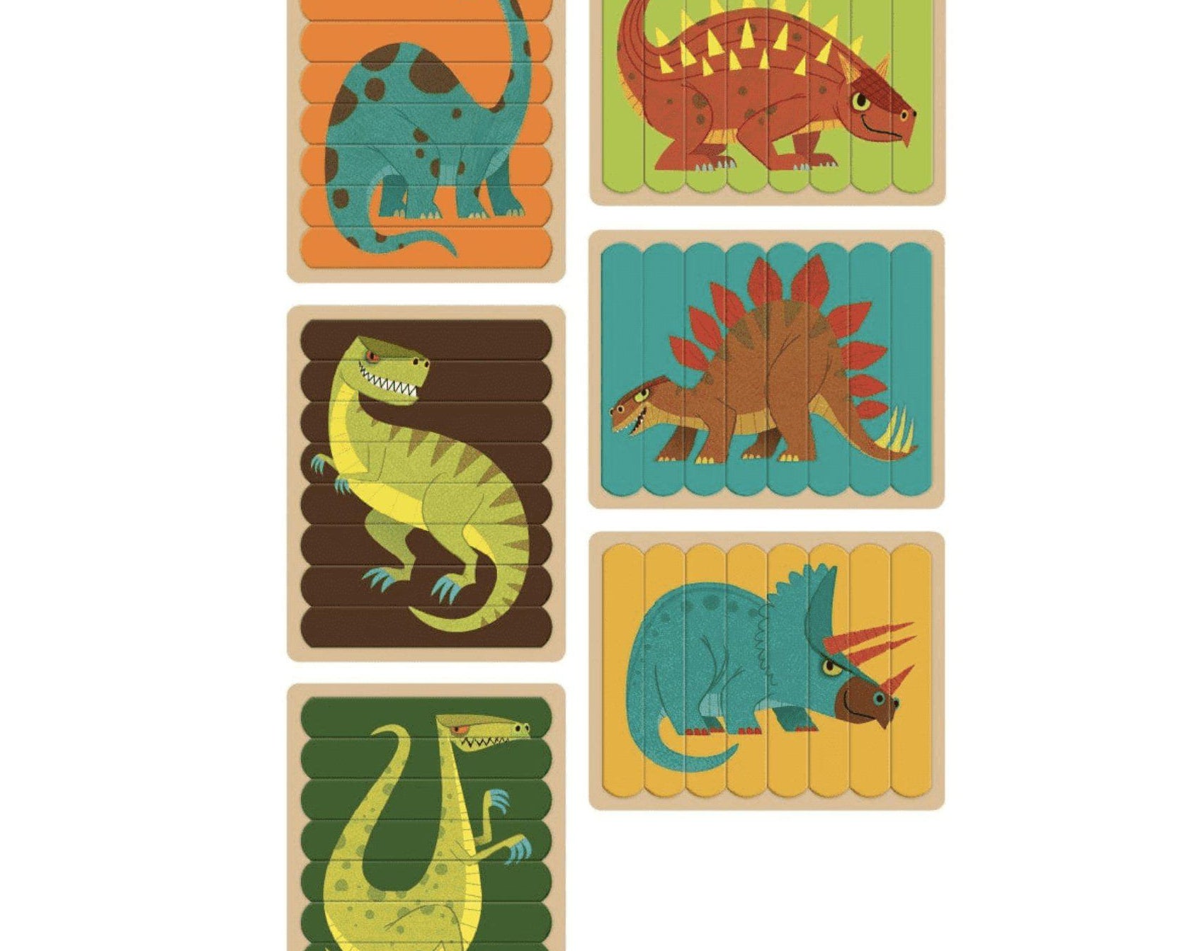 Mudpuppy Puzzle Sticks: Mighty Dinosaurs - hip-kid