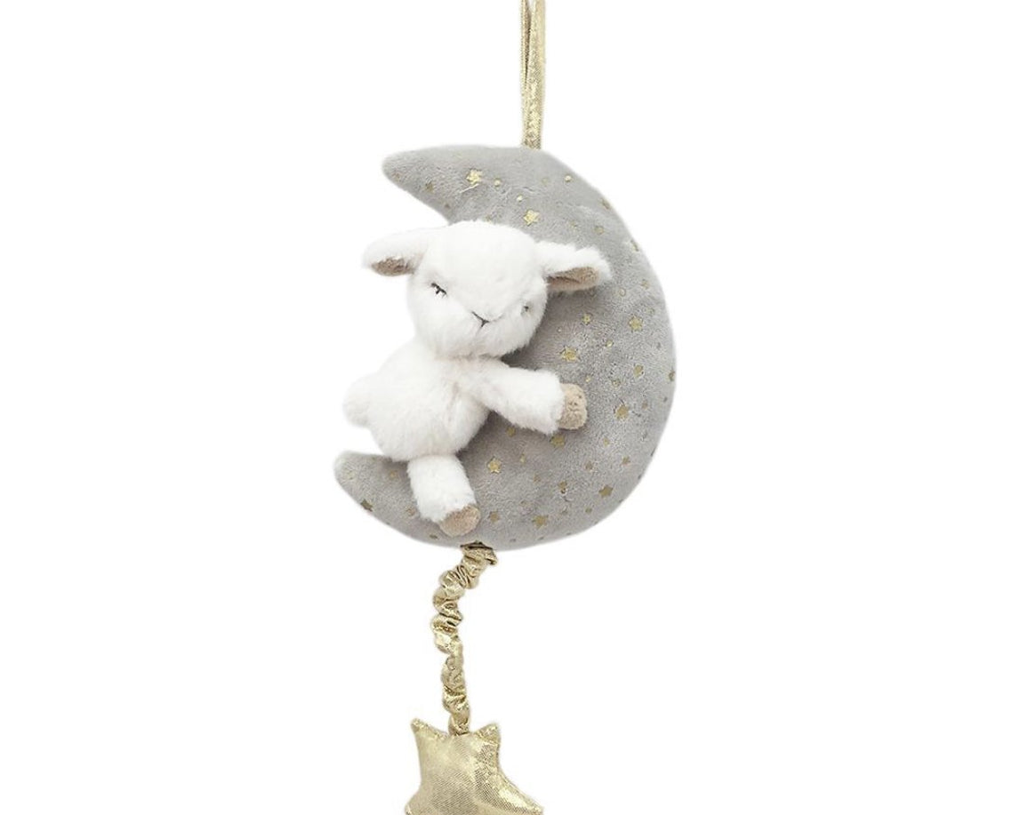 Mon Ami Plush Lamb & Moon Music Mobile - hip-kid