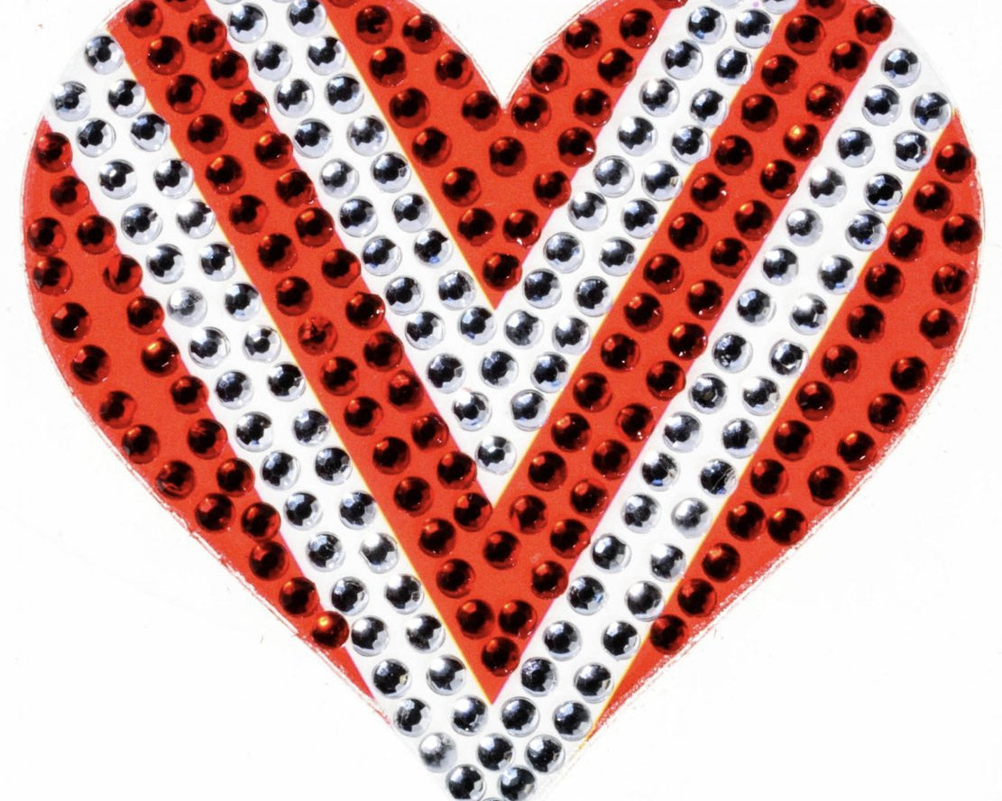 Sticker Beans - Red & White Heart - hip-kid