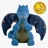 Tikiri Midnight Dragon Organic Natural Rubber Rattle With Crinkle Wings - hip-kid