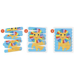 Mudpuppy Dancing Animals of the World Puzzle Sticks - hip-kid