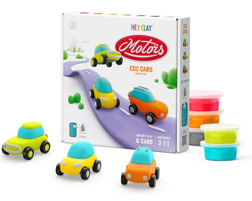 Fatbrain Hey Clay - Eco Cars Air-Dry Clay - hip-kid
