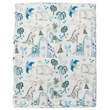 LouLou Lollipop Muslin Swaddle - Dinosaur - hip-kid