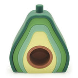 Three Hearts Silicone Avocado Toy Stacker - hip-kid