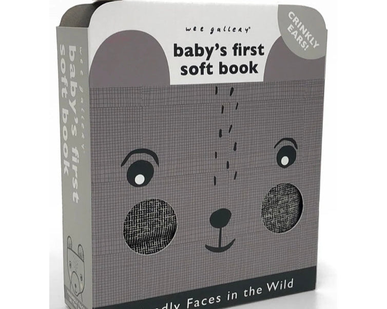 Wee Gallery Friendly Faces in the Wild Soft Book - hip-kid