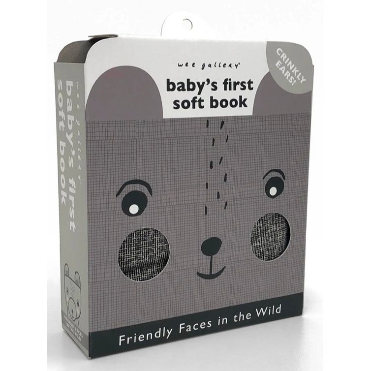 Wee Gallery Friendly Faces in the Wild Soft Book - hip-kid