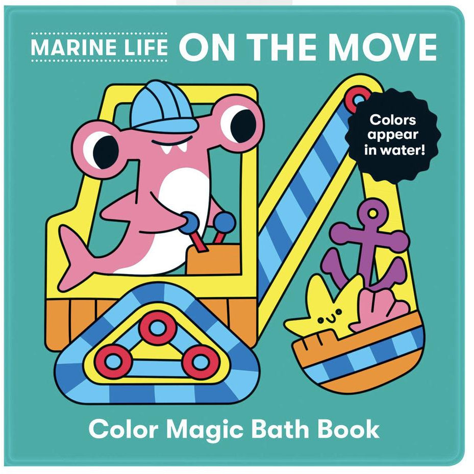 Marine Life On The Move Color Magic Bath Book - hip-kid