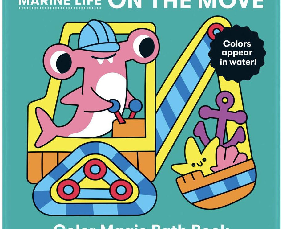 Marine Life On The Move Color Magic Bath Book - hip-kid