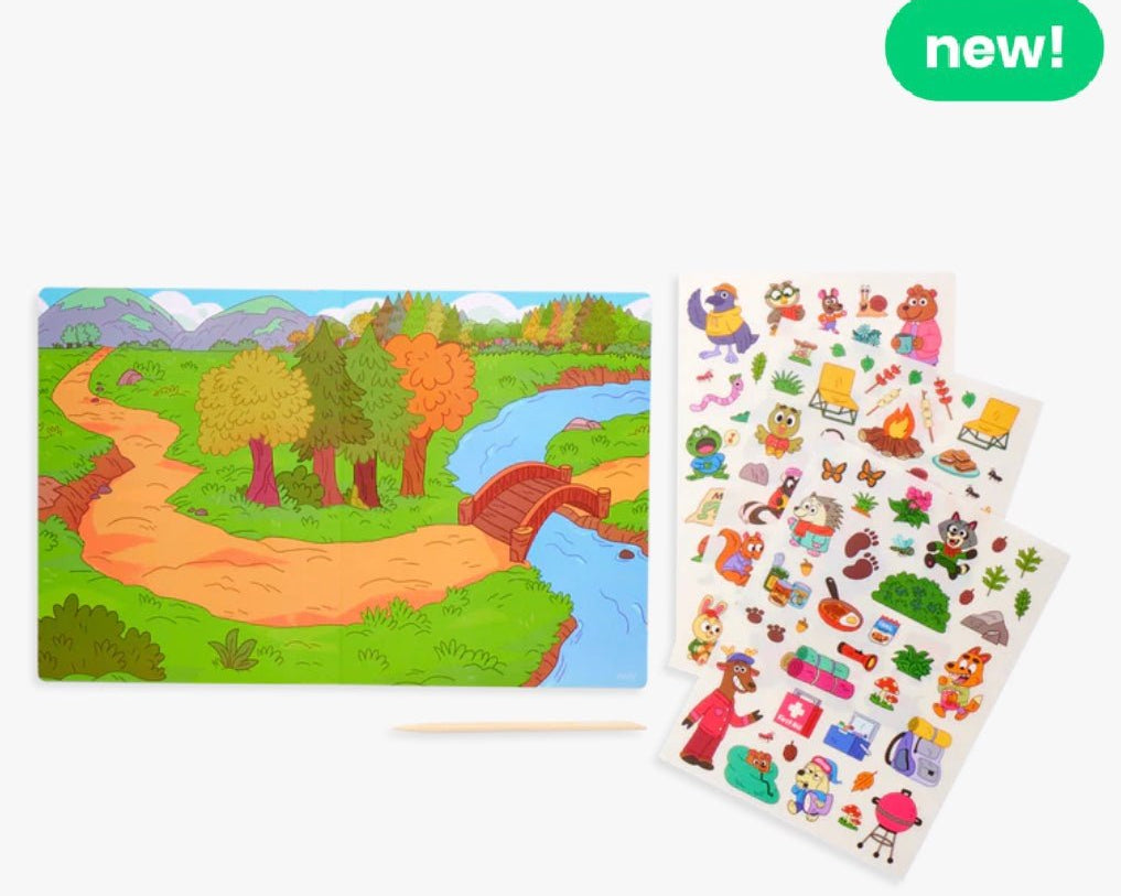 OOLY Set The Scene Transfer Sticker Magic - Let’s Go Camping - hip-kid