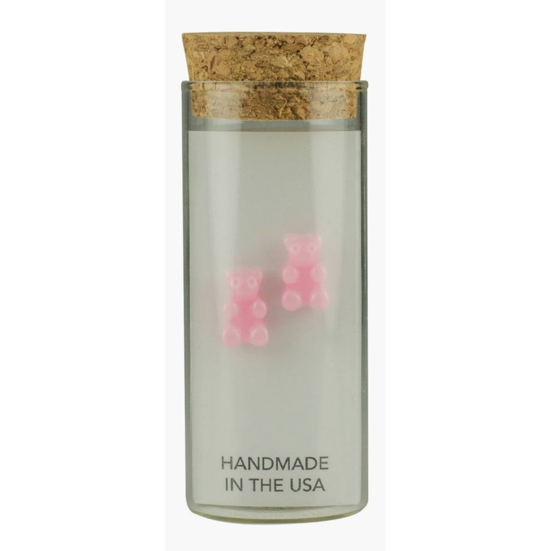 Little Miss Zoe Sterling Silver Yummy Bear Bubble Gum Stud Kids Earrings in a Bottle - hip-kid