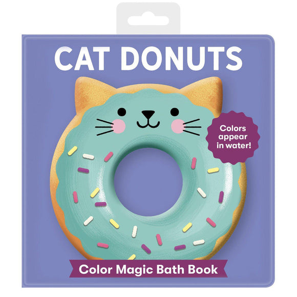 Mudpuppy Cat Donuts Color Magic Bath Book - hip-kid