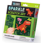 Crocodile Creek Sparkle Scratch Art - Dinosaur - hip-kid