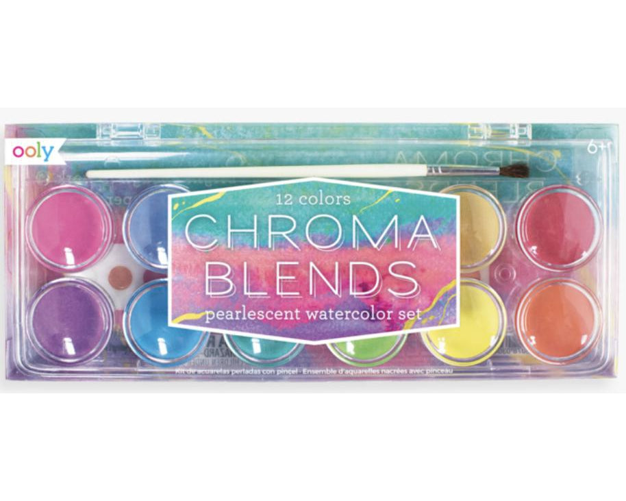 OOLY chroma blends pearlescent watercolor paint - hip-kid
