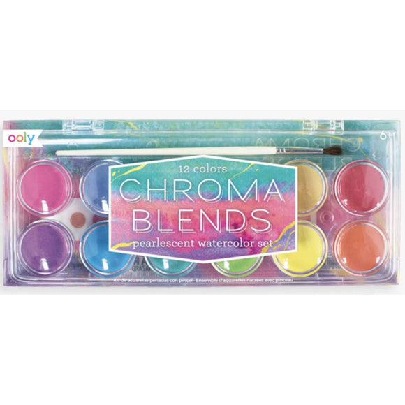 ooly chroma blends pearlescent watercolor paint - hip-kid