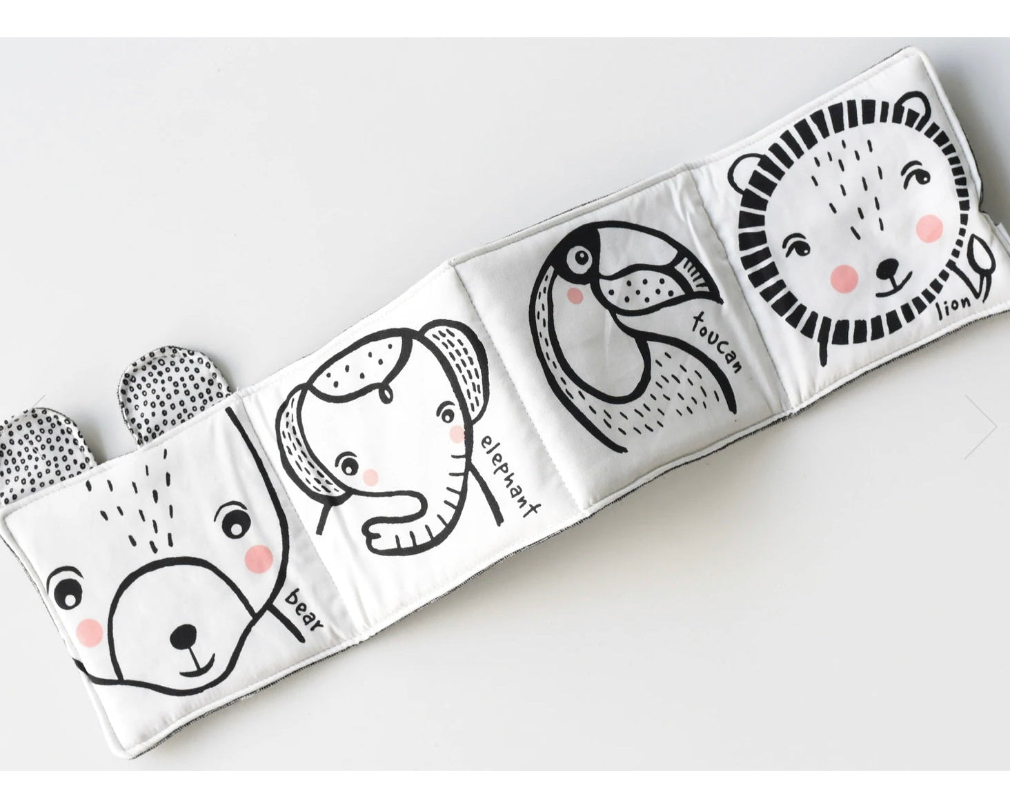 Wee Gallery Friendly Faces in the Wild Soft Book - hip-kid