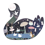 Floss & Rock 40 pc Enchanted Swan Shaped Box Jigsaw Puzzle - hip-kid