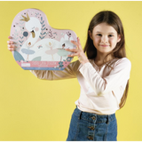 Floss & Rock 40 pc Enchanted Swan Shaped Box Jigsaw Puzzle - hip-kid