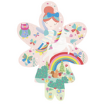 Floss & Rock 20 pc Rainbow Fairy Shaped Jigsaw Puzzle - hip-kid