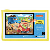 Mudpuppy 12 pc Pouch Puzzle - Construction Site - hip-kid