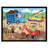 Mudpuppy 12 pc Pouch Puzzle - Construction Site - hip-kid