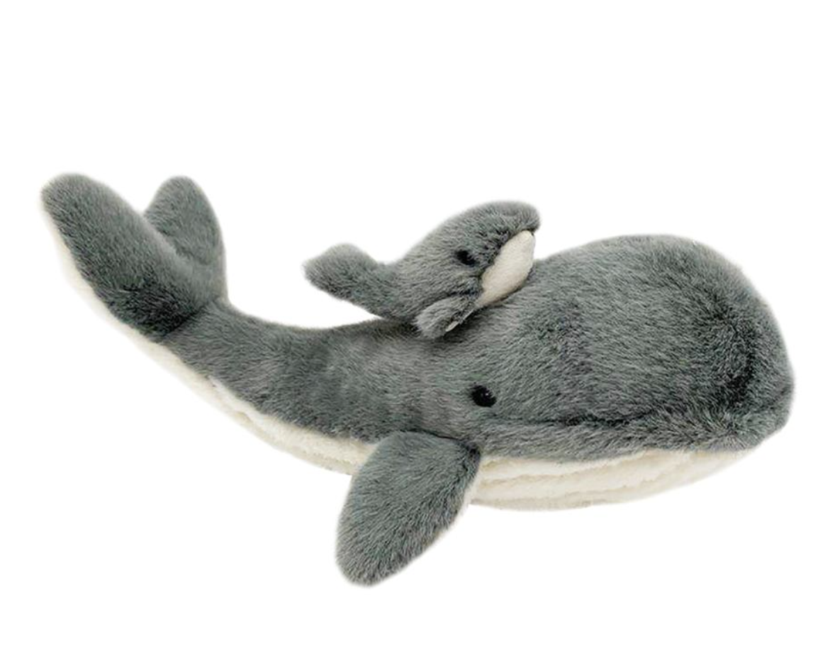 Mon Ami "Haven" Whale and Baby Plush Stuffed Animal - hip-kid