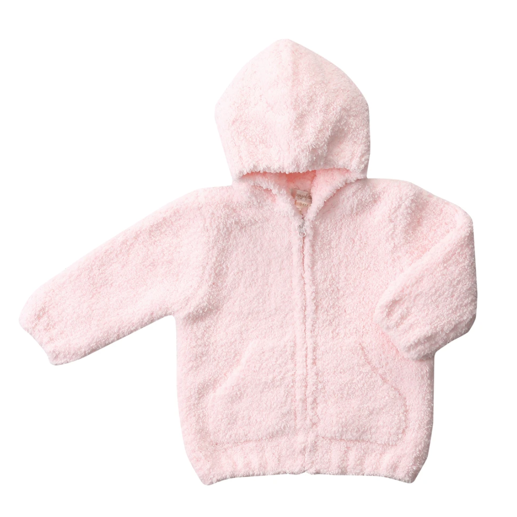 Angel Dear Chenille Hoodie - Pink - hip-kid
