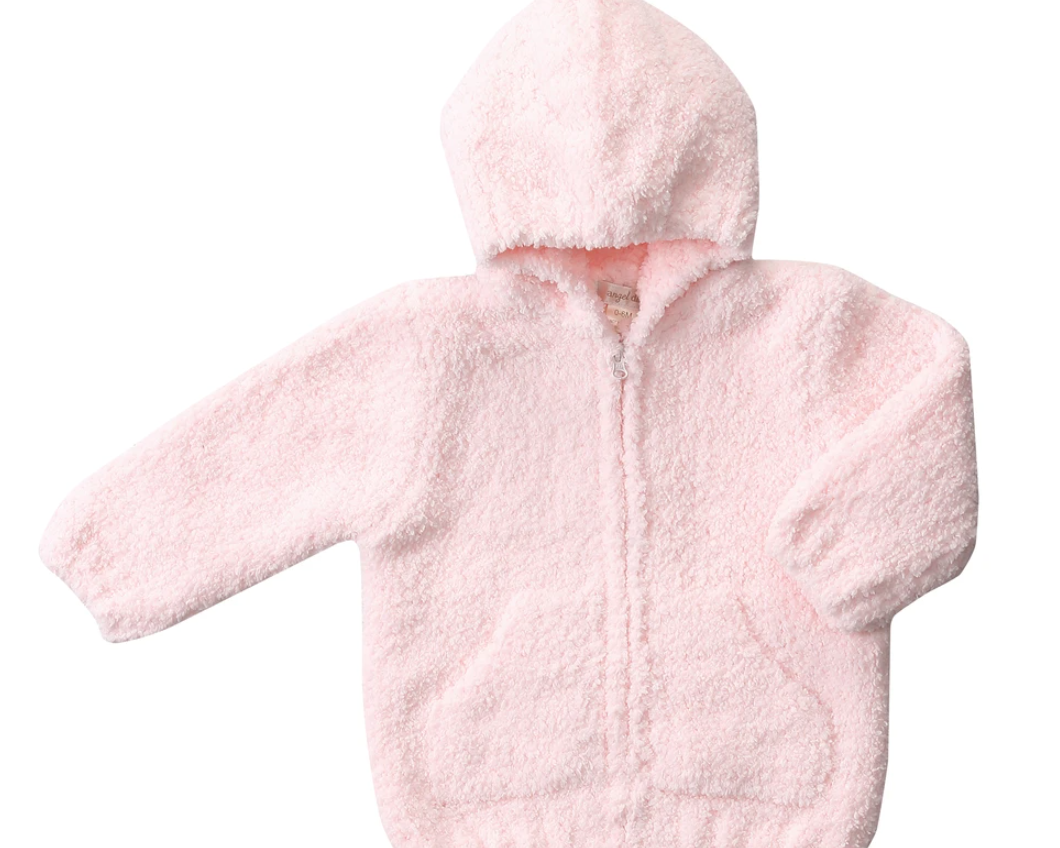 Angel Dear Chenille Hoodie - Pink - hip-kid