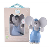 Tikiri Alvin the Elephant - All Organic Natural Rubber Squeaker Toy - hip-kid
