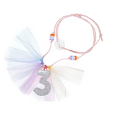 Lilies & Roses 3 Silver Glitter Necklace - hip-kid