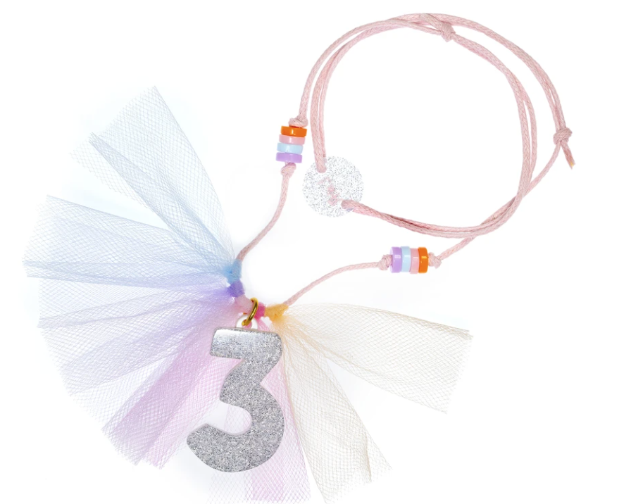 Lilies & Roses 3 Silver Glitter Necklace - hip-kid