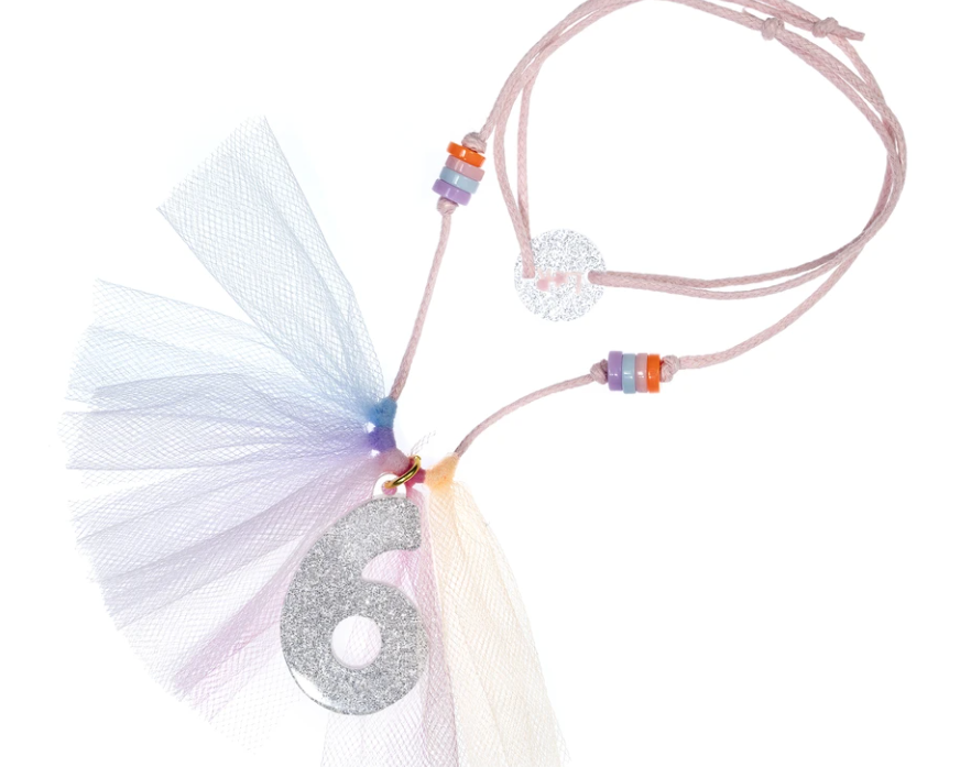 Lilies & Roses 6 Silver Glitter Necklace - hip-kid