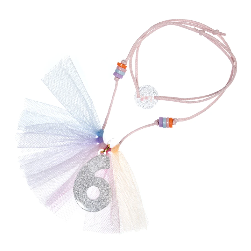 Lilies & Roses 6 Silver Glitter Necklace - hip-kid