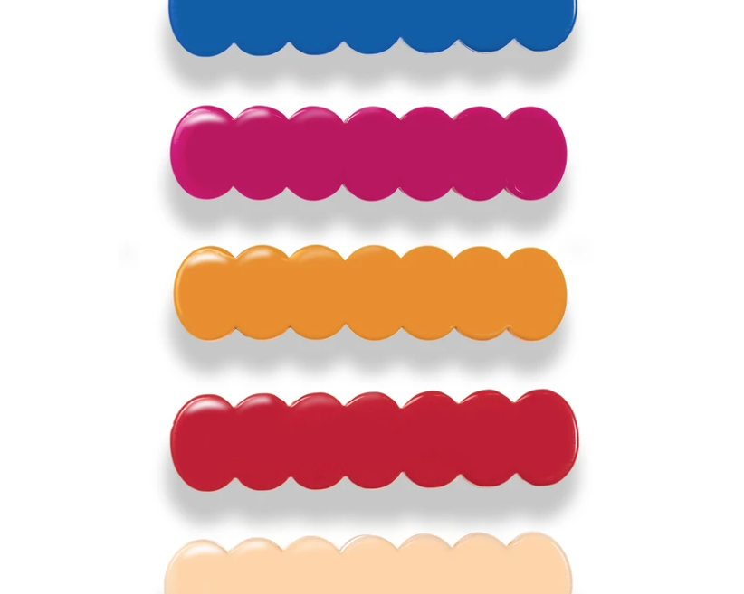 Lilies & Roses Bright Colors Alligator Clips (5 pack) - hip-kid