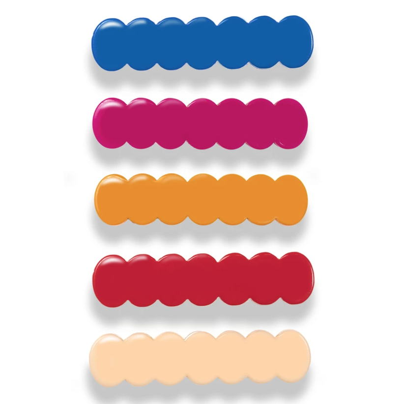 Lilies & Roses Bright Colors Alligator Clips (5 pack) - hip-kid