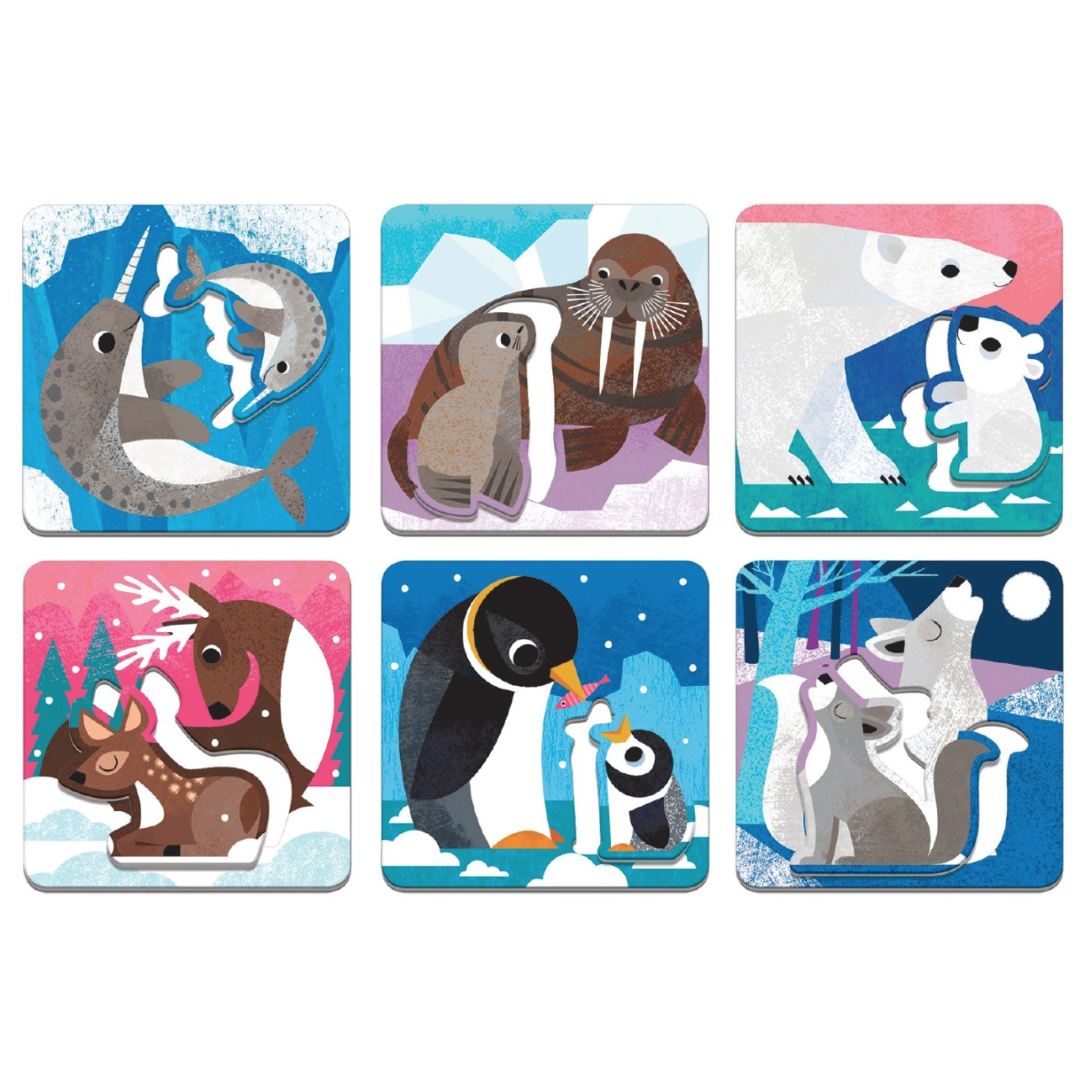 Mudpuppy Polar Babies Match Up Puzzles - hip-kid