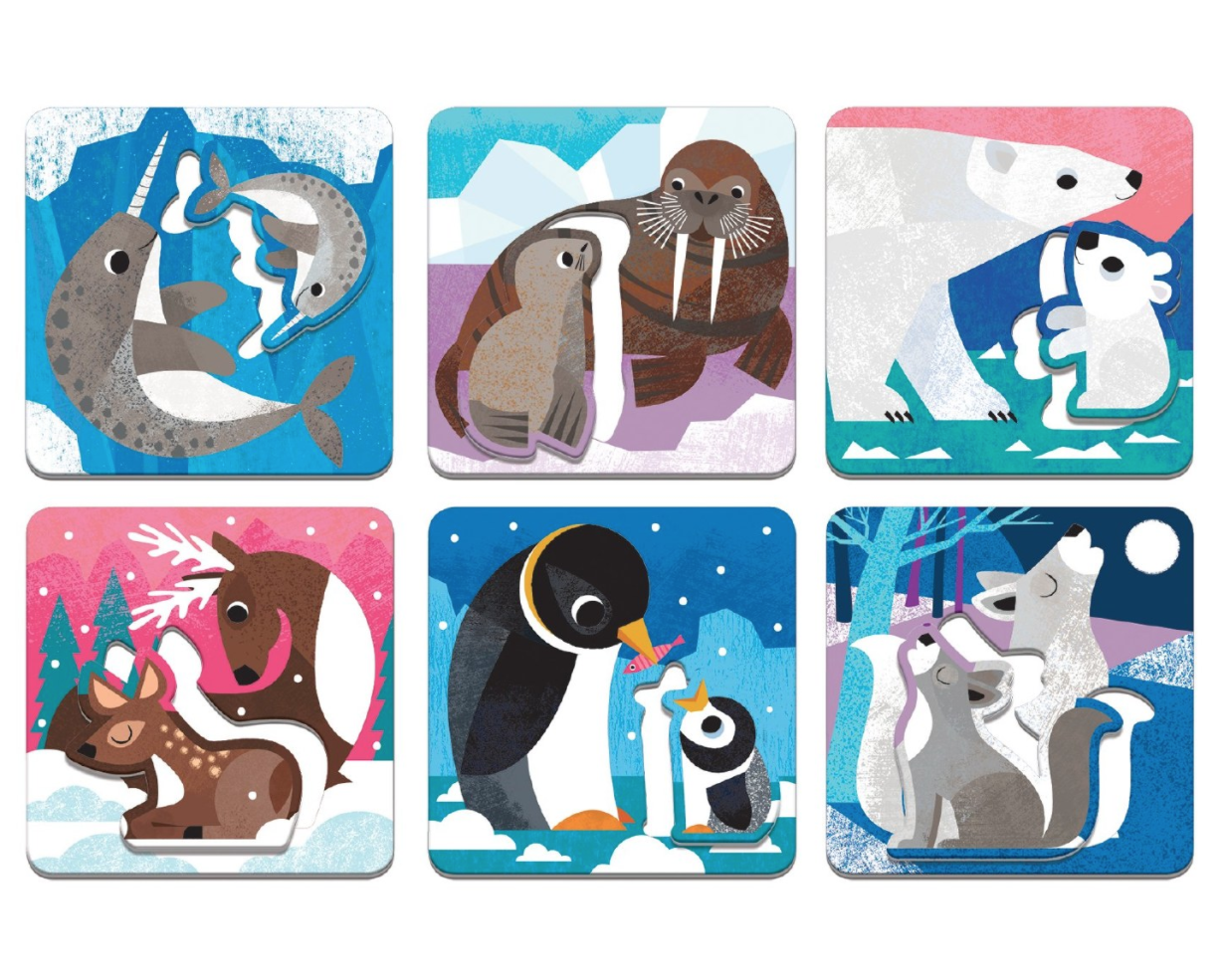 Mudpuppy Polar Babies Match Up Puzzles - hip-kid