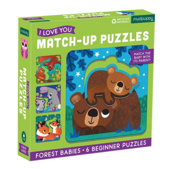 Mudpuppy Forest Babies Match Up Puzzles - hip-kid