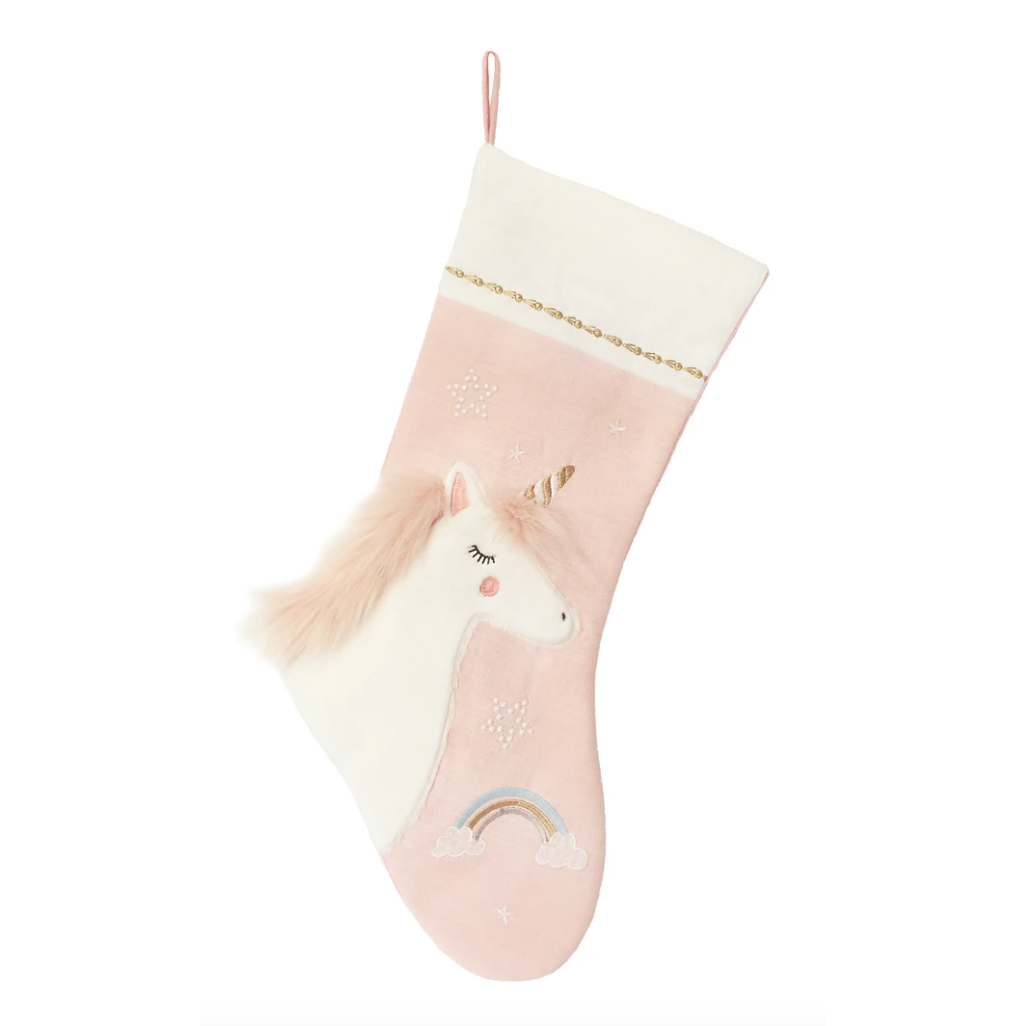 Mon Ami Pink Unicorn Christmas Stocking - hip-kid