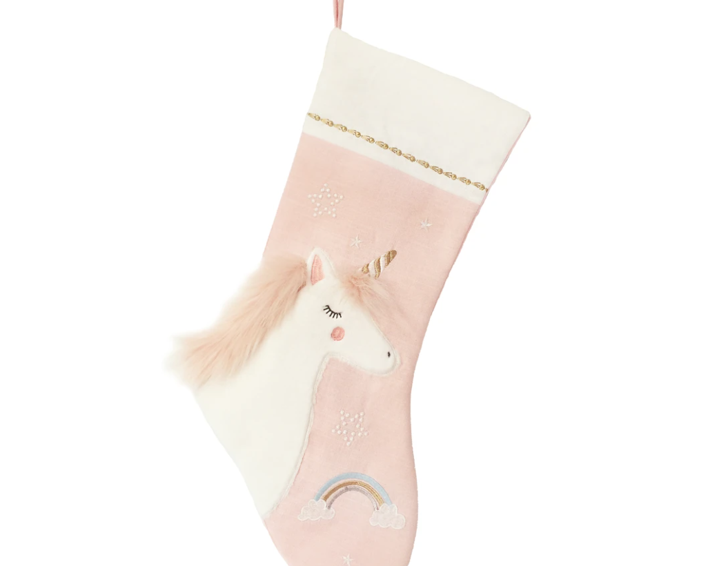Mon Ami Pink Unicorn Christmas Stocking - hip-kid