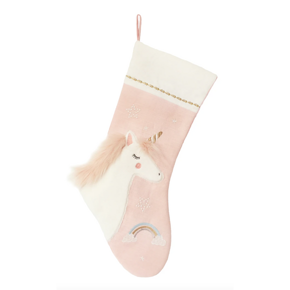 Mon Ami Pink Unicorn Christmas Stocking - hip-kid